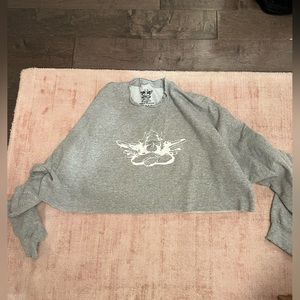 Boys lie cropped crew neck